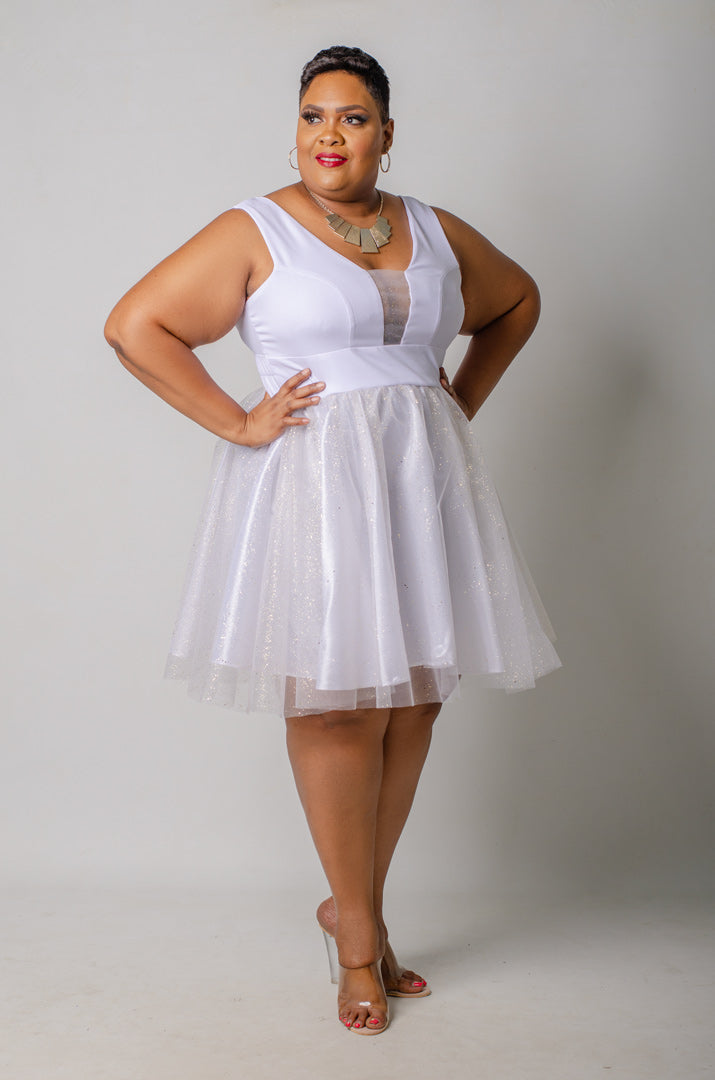 Stardust Dress - White