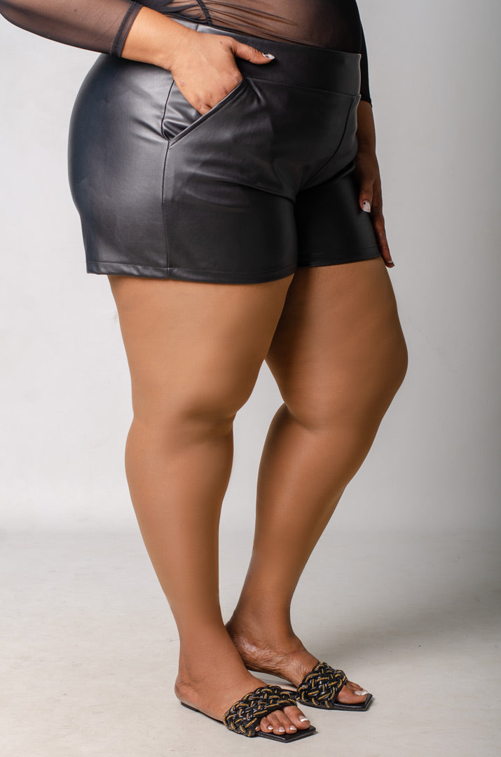 Risk it All Pleather Shorts