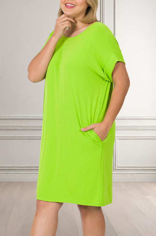 Round-Up Dress - Bright Green (Plus) - Pre-Order