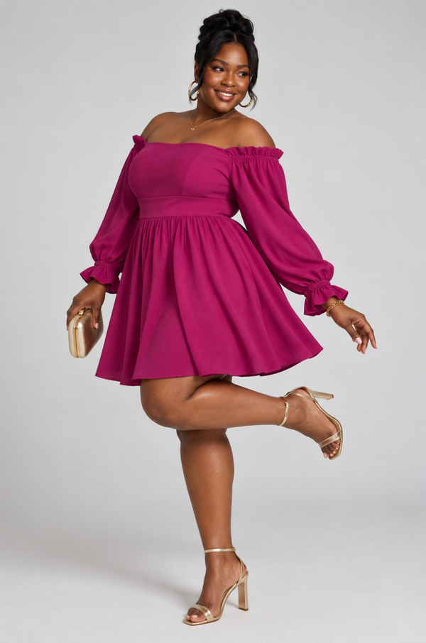 After Hours Mini Dress - Magenta