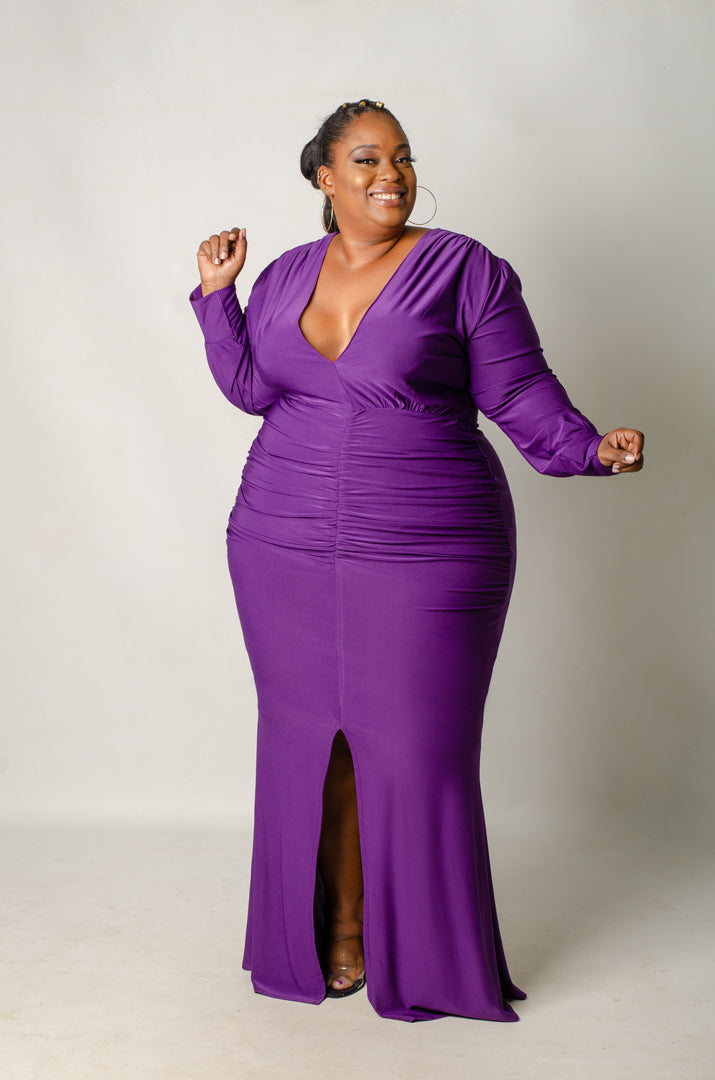 Purple dress size store 10