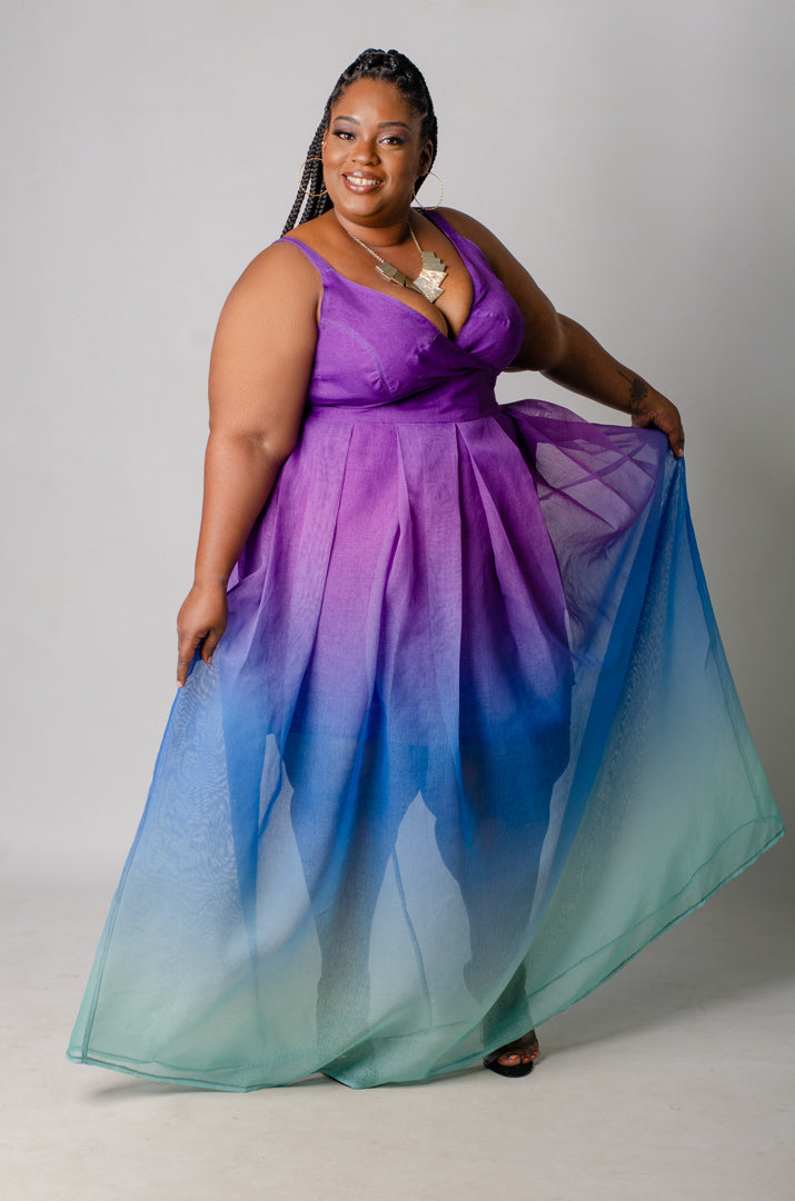 Gradient Maxi Dress - Purple