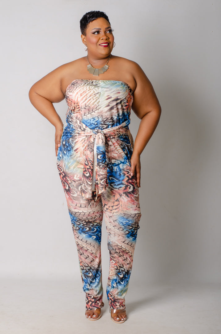 Quill Strapless Jumpsuit Phierce Plus