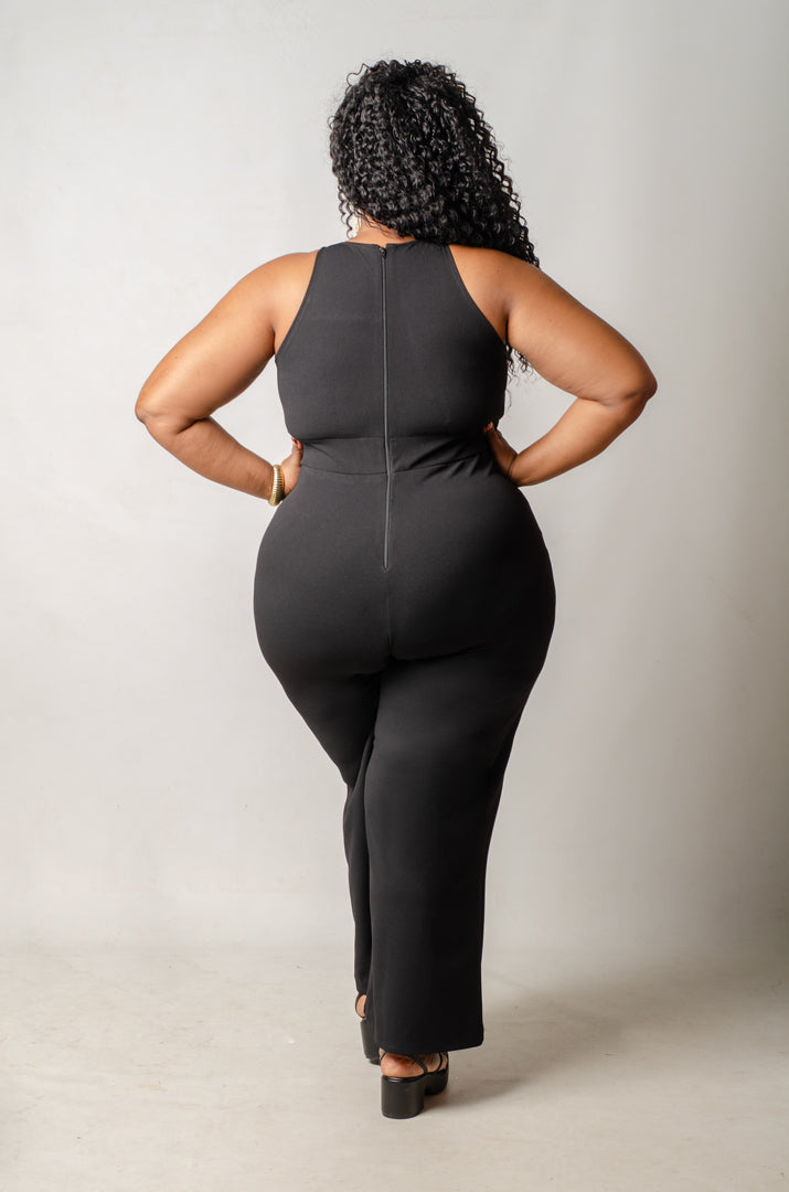 Illusion Jumpsuit - Black