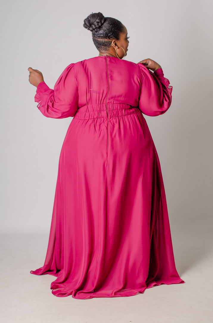 Resplendent Maxi Dress - Magenta