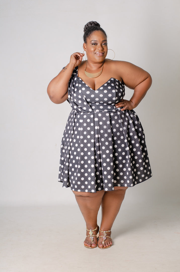 Spot of Tea Flare Dress – Phierce Plus