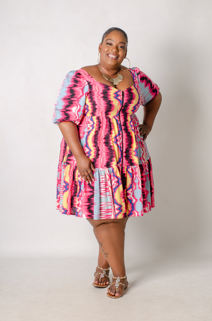 Chroma Pulse Dress – Phierce Plus
