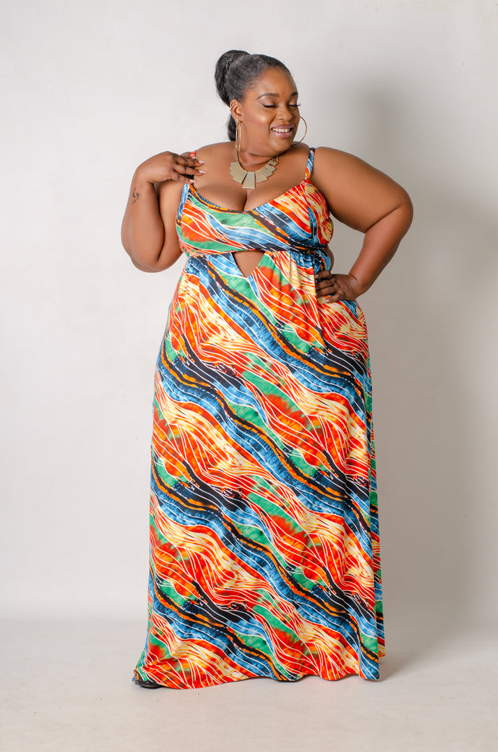 SunFlare Maxi Dress