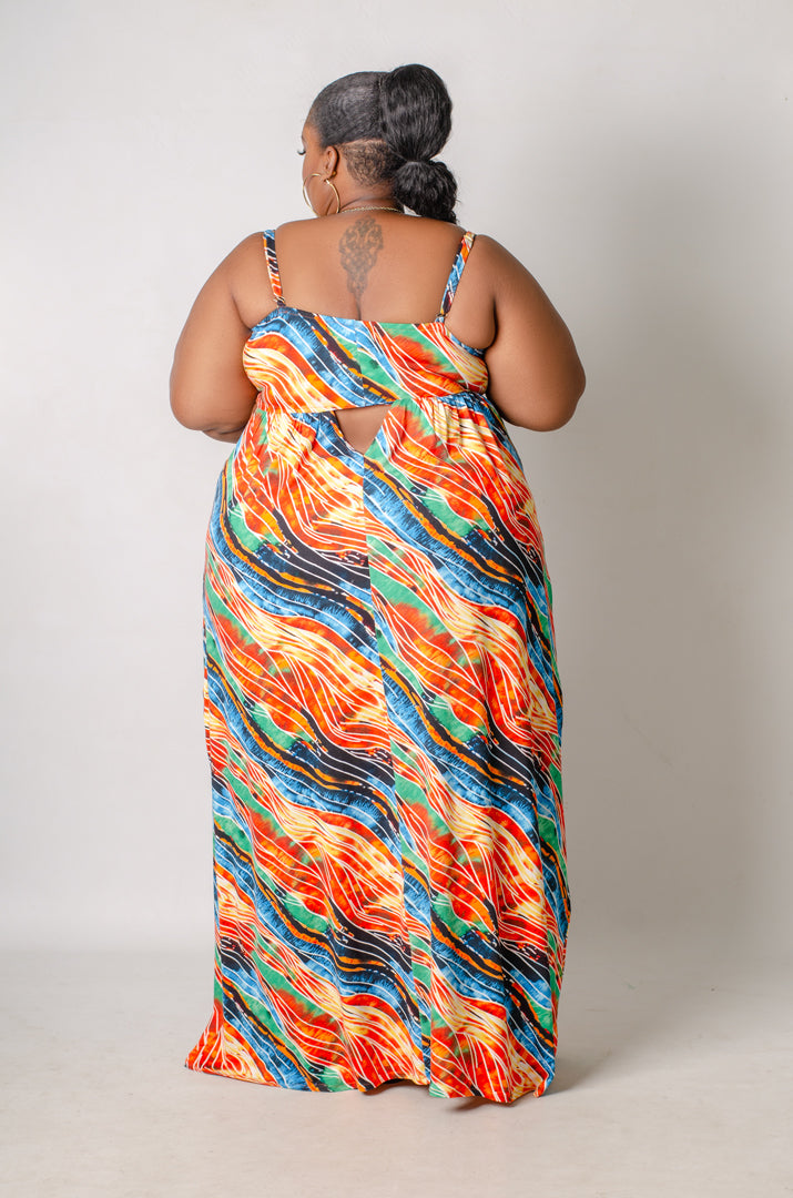 SunFlare Maxi Dress