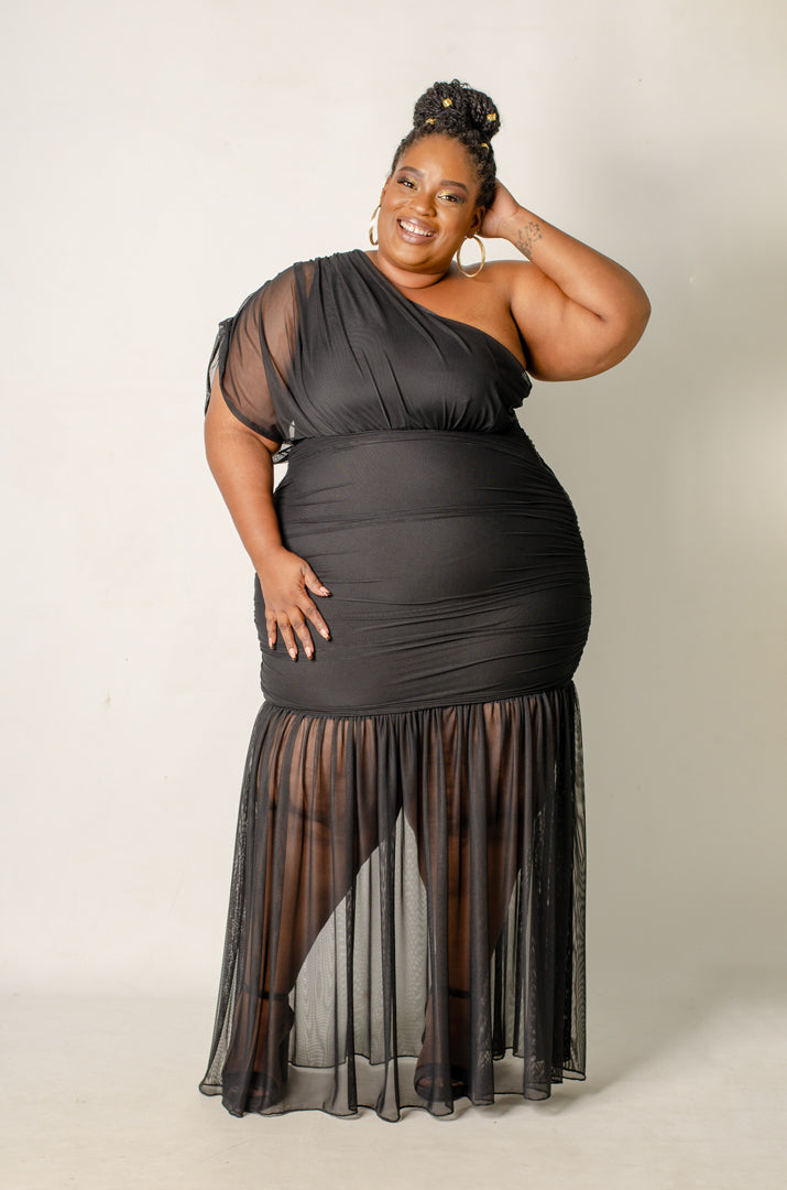 Sirena Maxi Dress - Black – Phierce Plus
