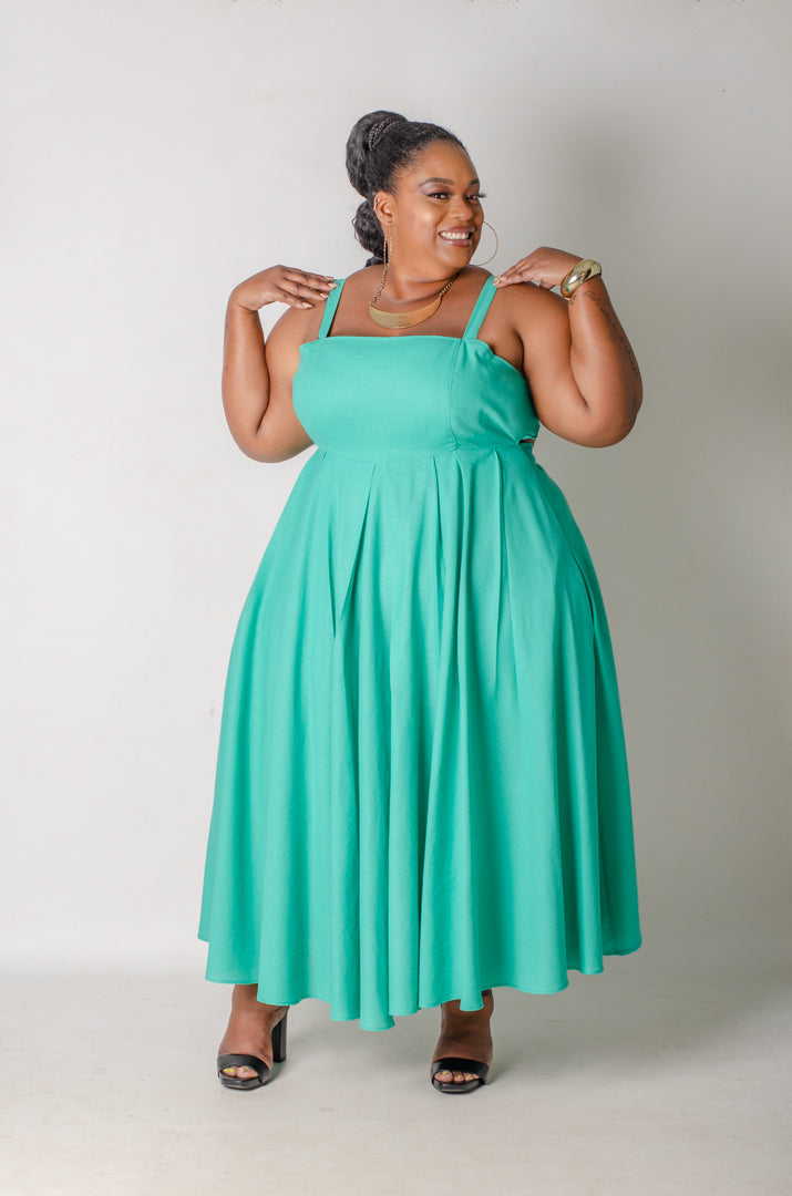 Aqua Dream Midi Dress