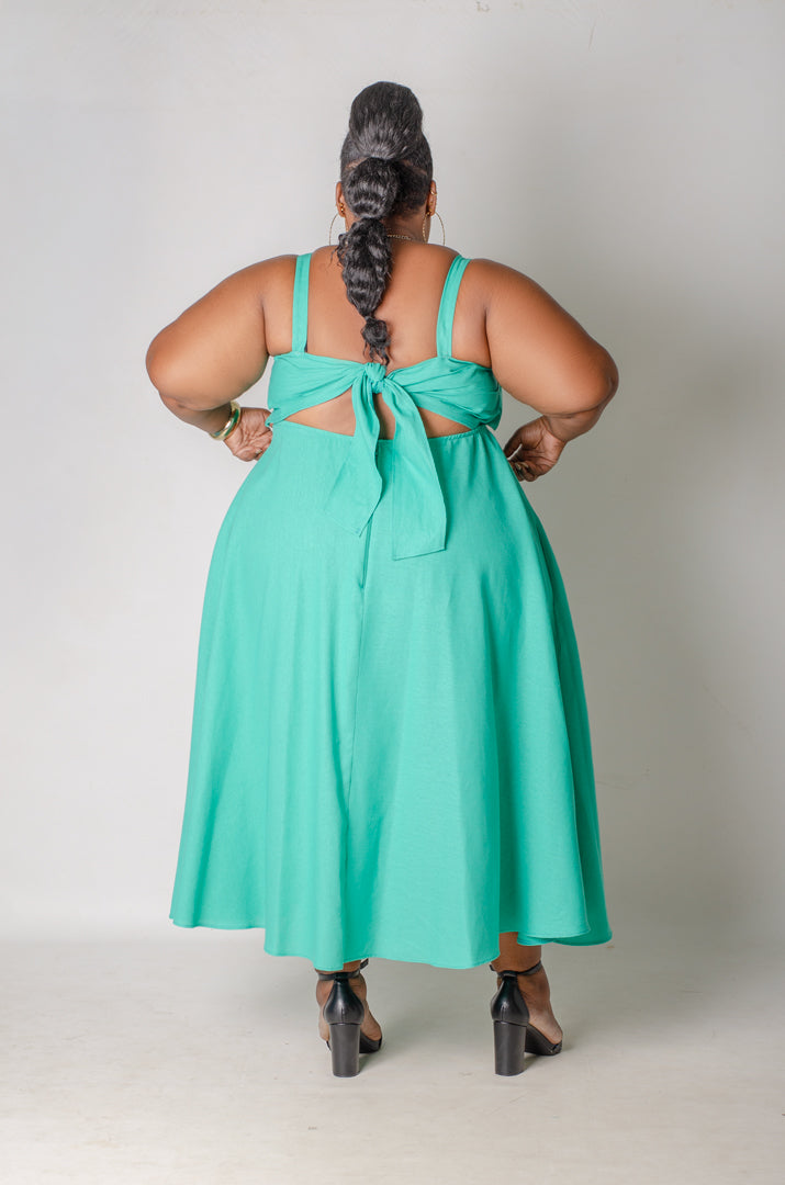 Aqua Dream Midi Dress