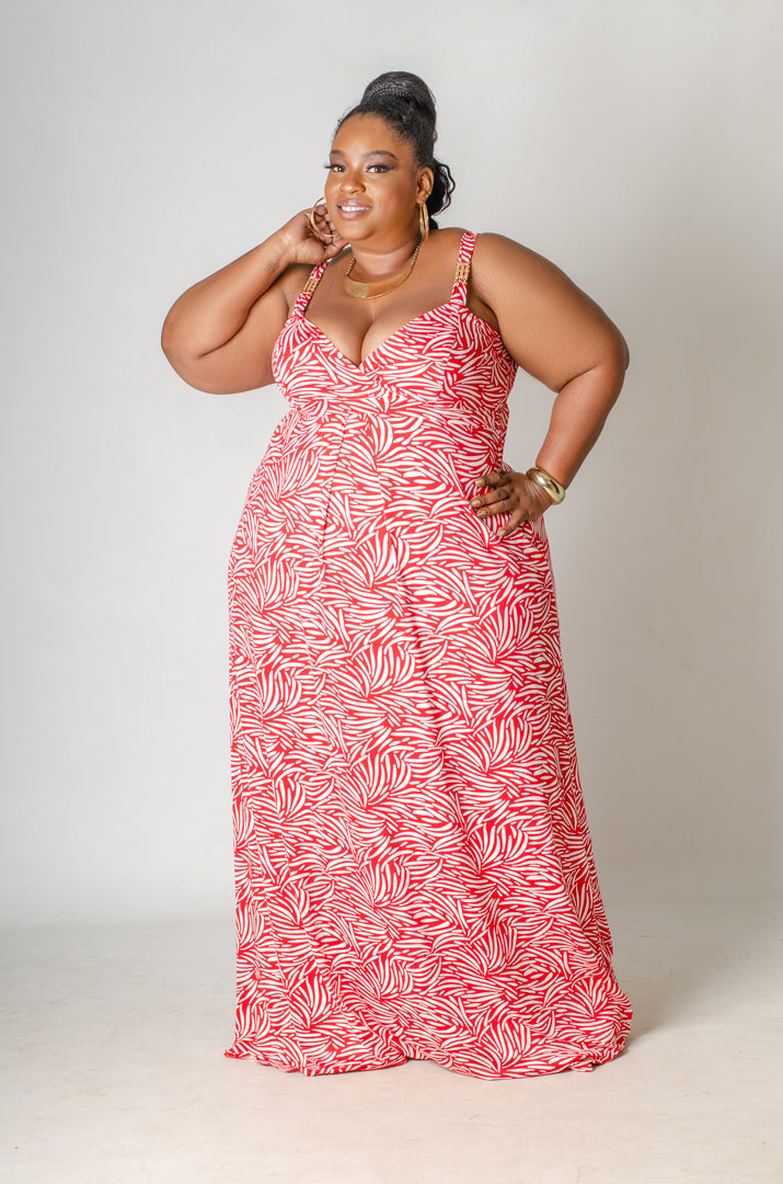 Undercurrent Maxi Dress - Red