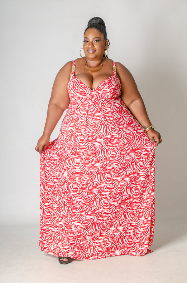Undercurrent Maxi Dress - Red