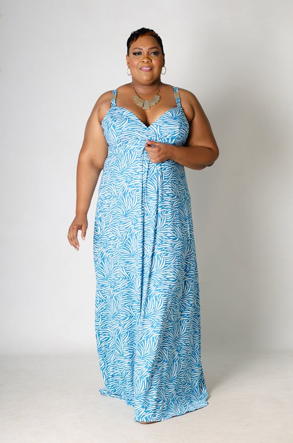 Undercurrent Maxi Dress - Blue