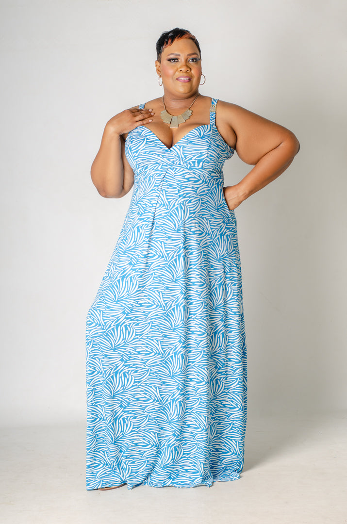 Undercurrent Maxi Dress - Blue