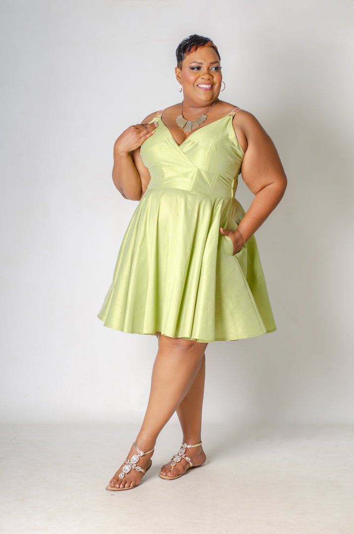Honeydew Skater Dress
