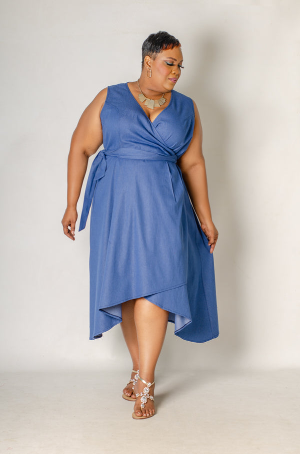 Serenity Wrap Midi Dress