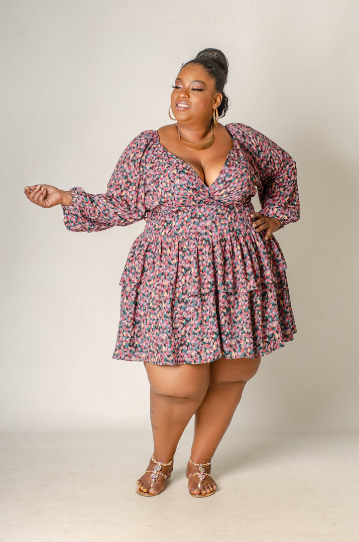 Petal Rush Mini Dress – Phierce Plus
