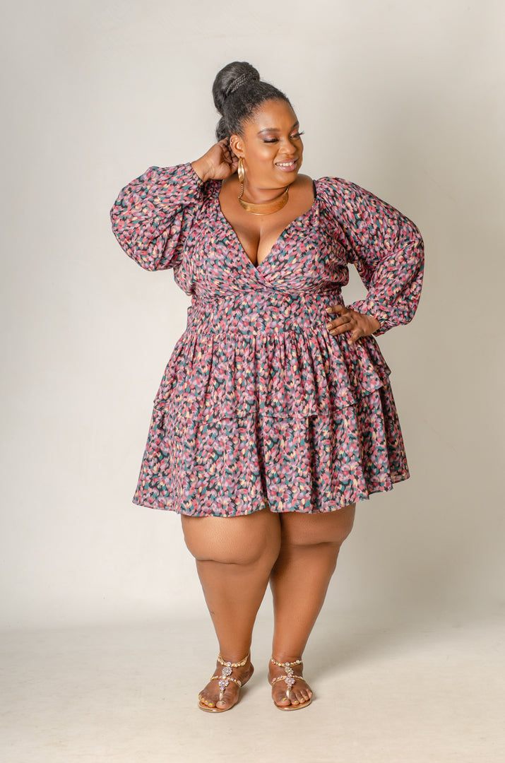 Petal Rush Mini Dress – Phierce Plus