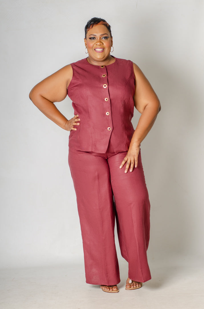 Agenda Linen Pant Set