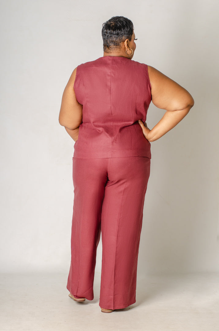 Agenda Linen Pant Set
