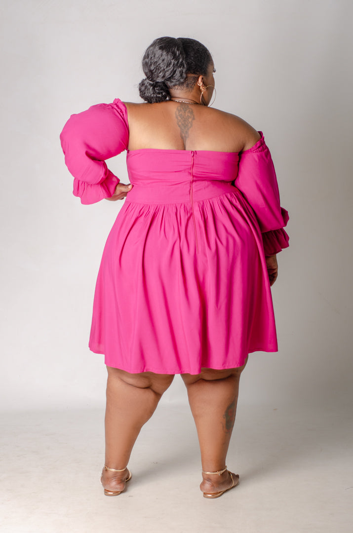 After Hours Mini Dress - Magenta