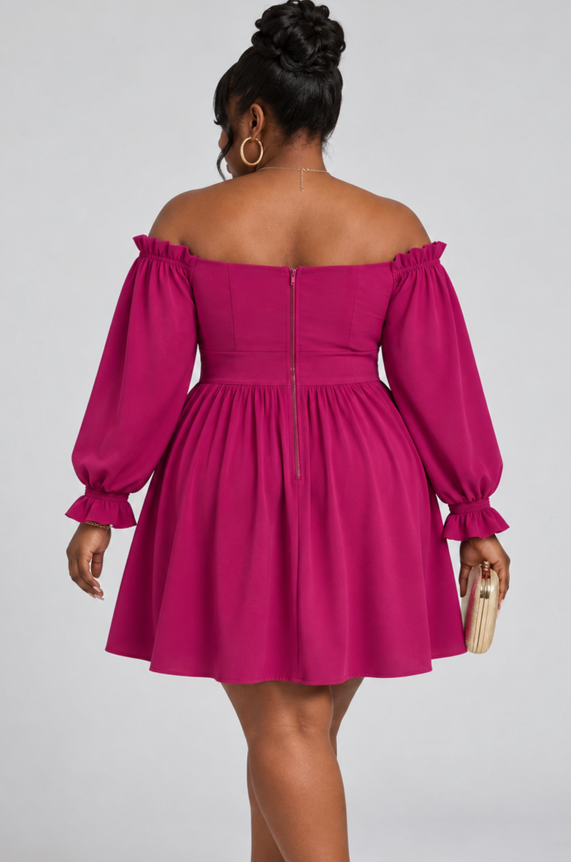 After Hours Mini Dress - Magenta