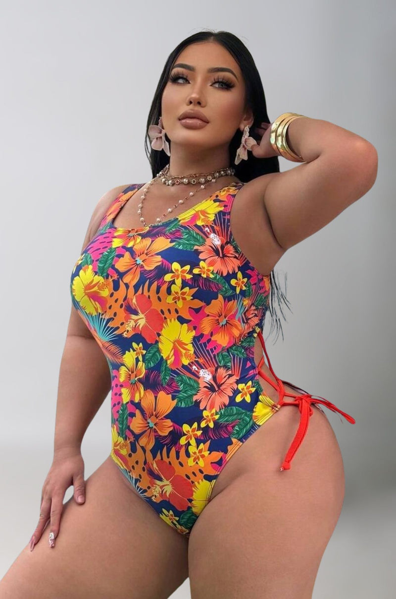Laced in Petals One-Piece Swimsuit