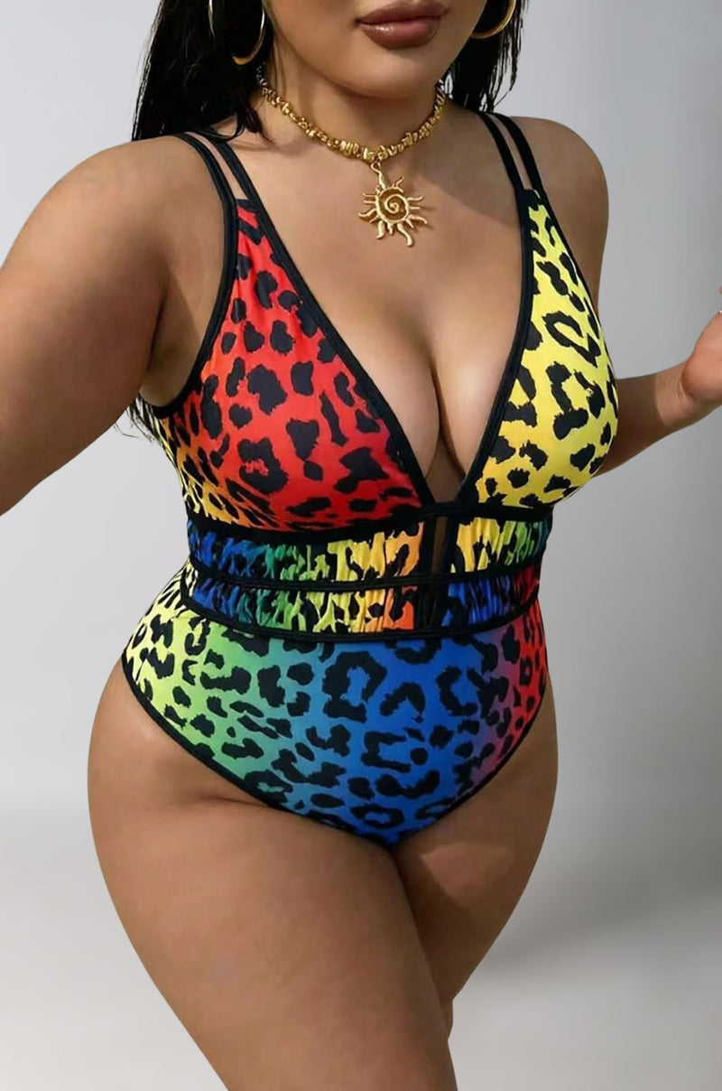 Colour Spot One-Piece Swimsuit