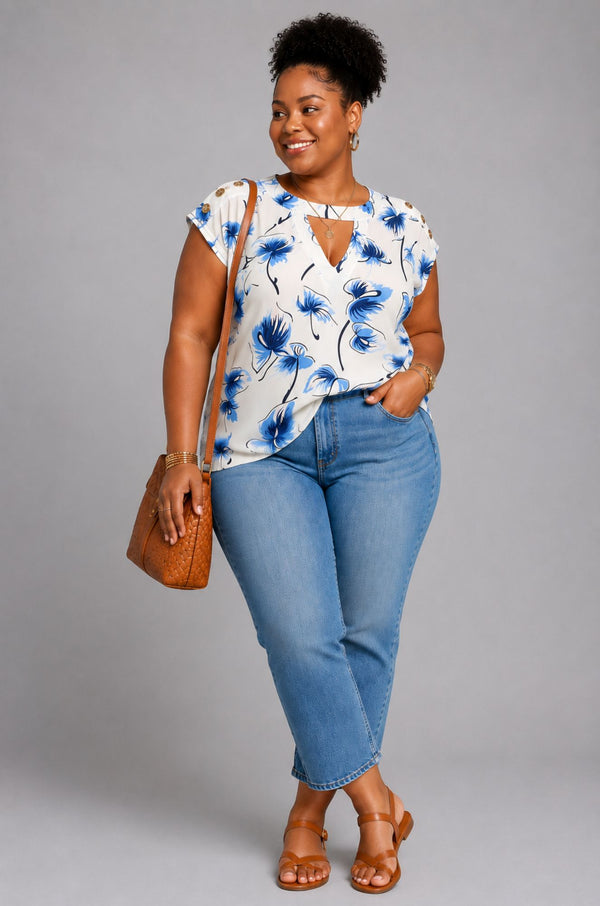 Adeline Keyhole Top