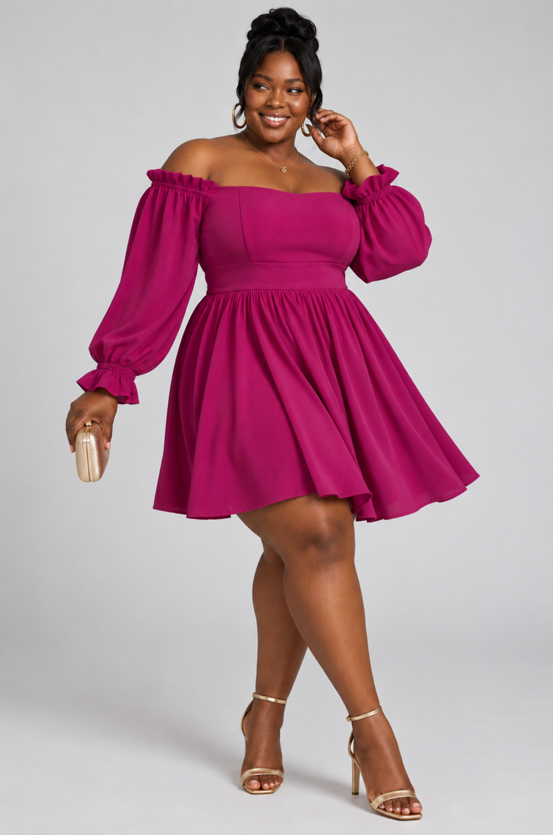 After Hours Mini Dress - Magenta