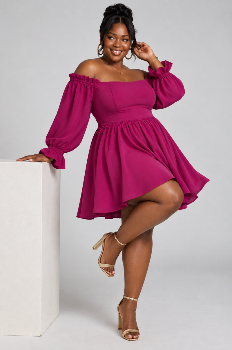 After Hours Mini Dress - Magenta