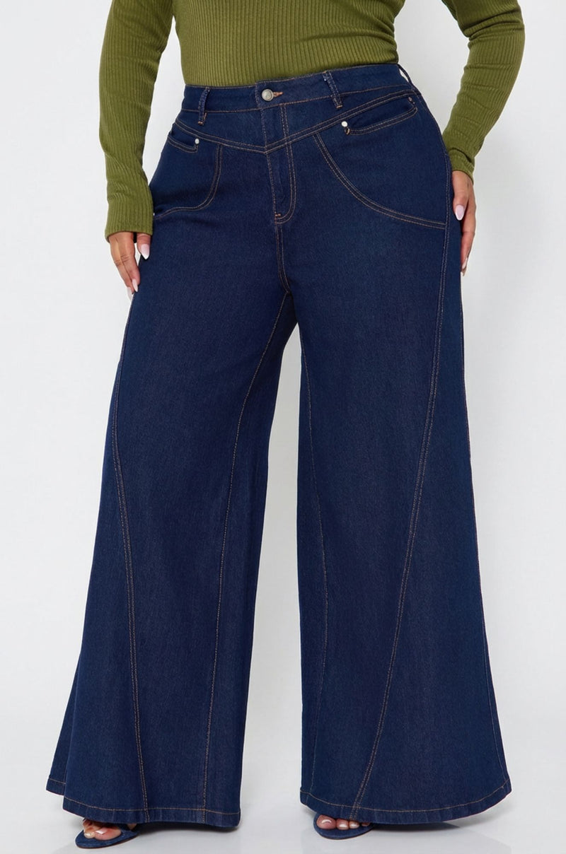 Indigo Dreams Extra Wide Leg Jeans