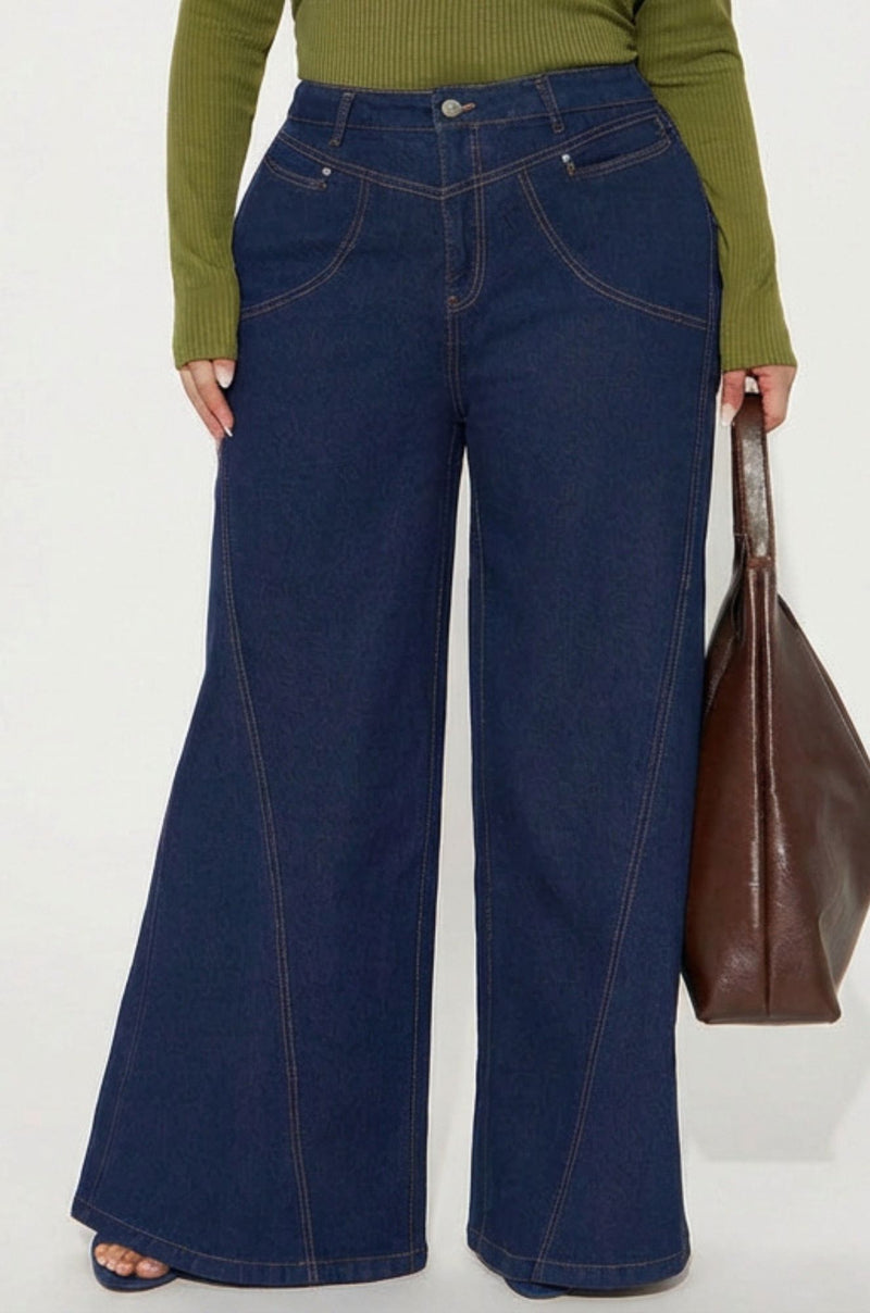 Indigo Dreams Extra Wide Leg Jeans