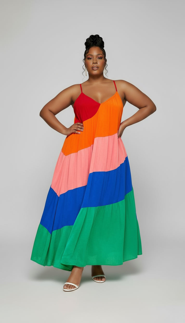 Block Party Maxi Dress