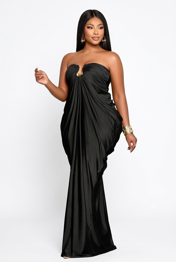 Goddess Hour Gown - Black