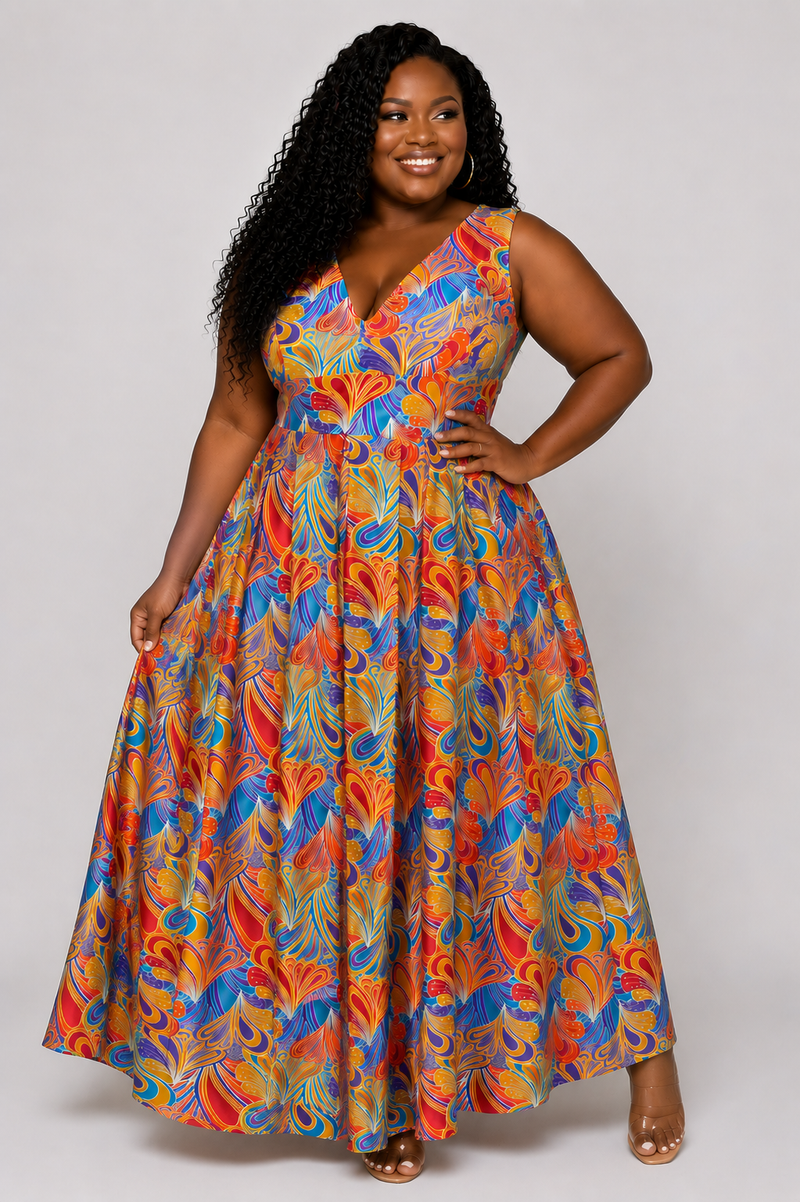 Tapestry Maxi Dress