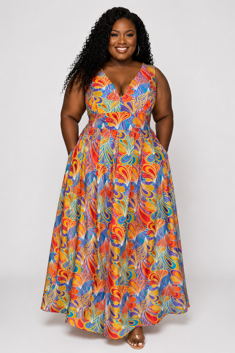 Tapestry Maxi Dress