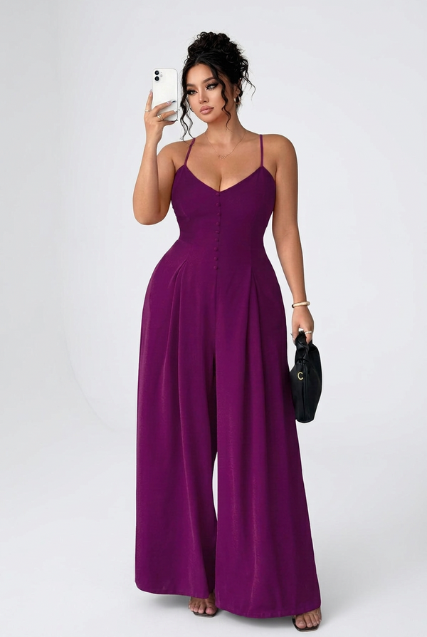 Majesty Wide Leg Jumpsuit