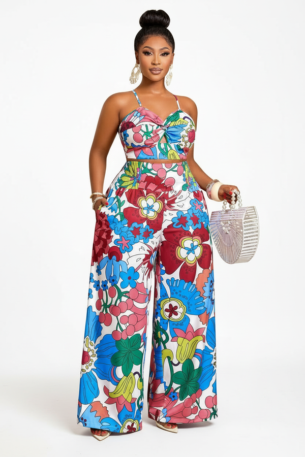 Pop Floral Pant Set