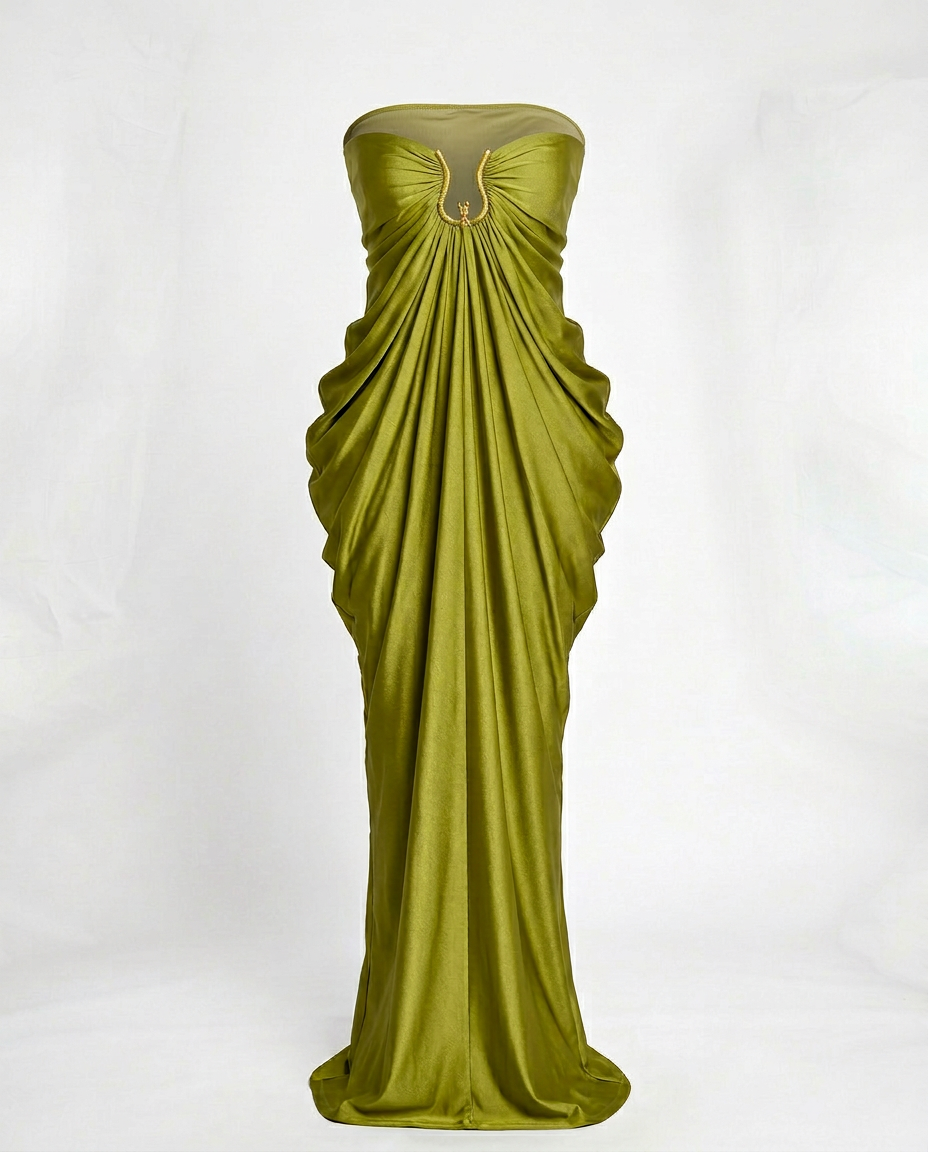 Goddess Hour Gown - Green Phierce Plus Goddess Hour Gown - Green Phierce Plus