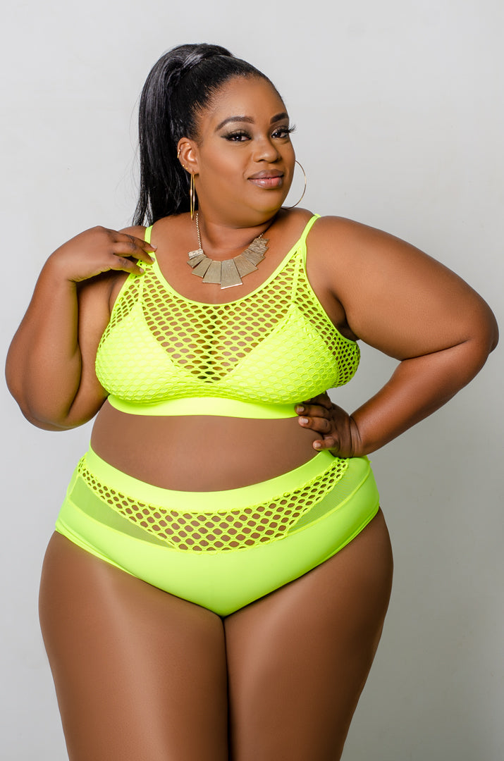 Paradise Bikini Set - Lime Green